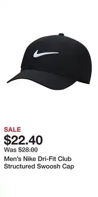Kohl's Men's Nike Dri-Fit Club Structured Swoosh Cap offer