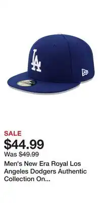 Kohl's Men's New Era Royal Los Angeles Dodgers Authentic Collection On Field 59FIFTY Performance Fitted Hat offer