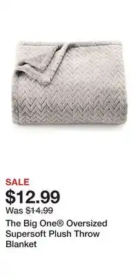 Kohl's The Big One Oversized Supersoft Plush Throw Blanket offer