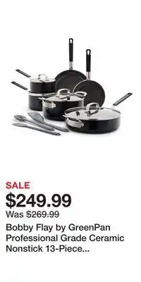 Kohl's Bobby Flay by GreenPan Professional Grade Ceramic Nonstick 13-Piece Cookware Set offer