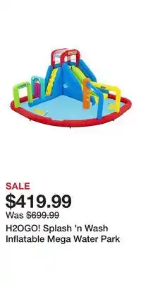 Kohl's H2OGO! Splash 'n Wash Inflatable Mega Water Park offer