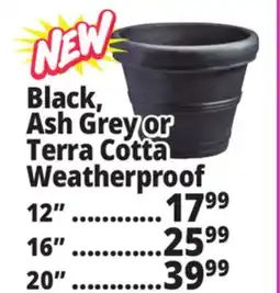 Ocean State Job Lot Black, Ash Grey or Terra Cotta Weatherproof offer