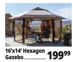 Ocean State Job Lot 16'x14' Hexagon Gazebo offer