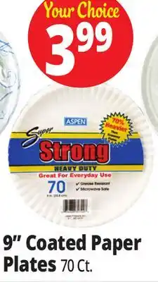 Ocean State Job Lot 9 Coated Paper Plates offer