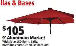 Ocean State Job Lot 9' Aluminum Market Patio Umbrellas offer
