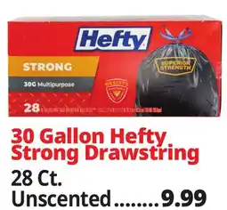 Ocean State Job Lot 30 Gallon Hefty Strong Drawstring offer