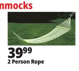 Ocean State Job Lot 2 Person Rope Hammock offer