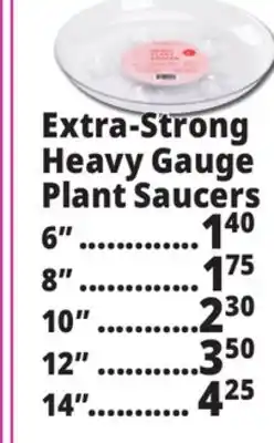 Ocean State Job Lot Extra-Strong Heavy Gauge Plant Saucers offer