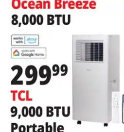 Ocean State Job Lot TCL 9,000 BTU Portable offer