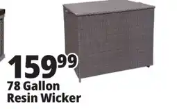 Ocean State Job Lot 78 Gallon Resin Wicker Deck Boxes offer