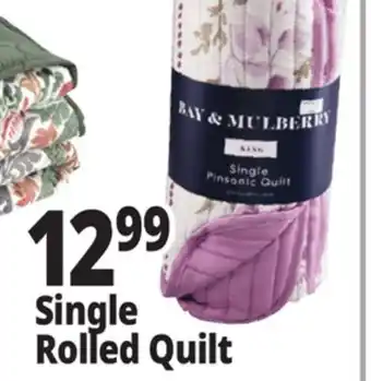 Ocean State Job Lot Single Rolled Quilt offer