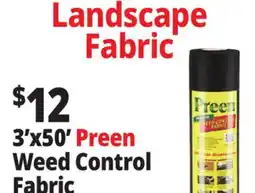 Ocean State Job Lot Landscape Fabric 3'x50' Preen Weed Control Fabric offer