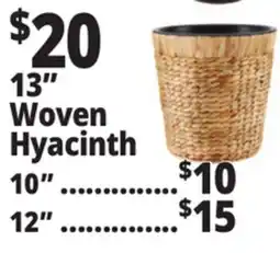 Ocean State Job Lot 13 Woven Hyacinth offer
