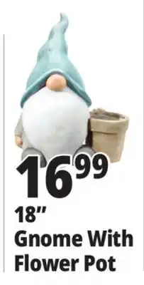 Ocean State Job Lot 18 Gnome With Flower Pot offer