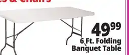 Ocean State Job Lot 6 Ft. Folding Banquet Table offer
