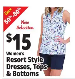 Ocean State Job Lot Women's Resort style dresses, tops & bottoms offer