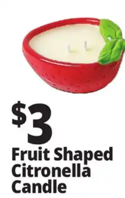 Ocean State Job Lot Fruit Shaped Citronella Candle offer