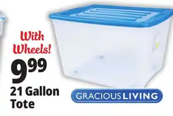 Ocean State Job Lot Gracious Living 21 Gallon Tote offer