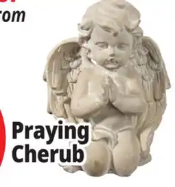 Ocean State Job Lot Praying Cherub Cement Yard Decor offer