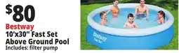 Ocean State Job Lot Bestway 10'x30 Fast Set Above Ground Pool offer