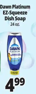 Ocean State Job Lot Platinum EZ-Squeeze Dish Soap offer
