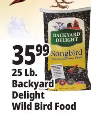 Ocean State Job Lot 25 Lb. Backyard Delight Wild Bird Food offer