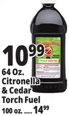 Ocean State Job Lot Citronella & Cedar Torch Fuel offer