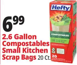 Ocean State Job Lot 2.6 Gallon Compostables Small Kitchen Scrap Bags offer
