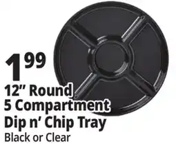 Ocean State Job Lot 12 Round 5 Compartment Dip n' Chip Tray offer
