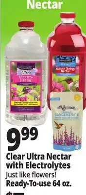 Ocean State Job Lot Clear Ultra Nectar with Electrolytes offer