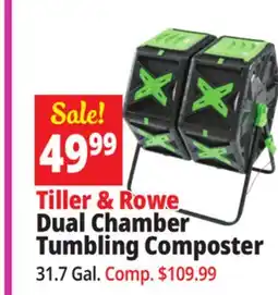 Ocean State Job Lot Tiller & rowe dual chamber tumbling composter offer