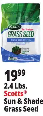 Ocean State Job Lot 2.4 Lbs Scotts Sun & Shade Grass Seed offer