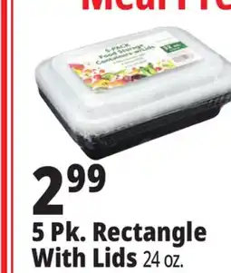 Ocean State Job Lot 5 Pk. Rectangle With Lids offer