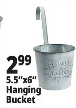 Ocean State Job Lot 5.5x6 Hanging Bucket offer