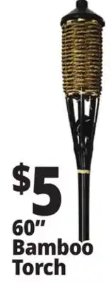 Ocean State Job Lot 60 Bamboo Torch offer