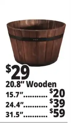Ocean State Job Lot 20.8 Wooden Whiskey Barrel Planters offer