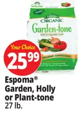 Ocean State Job Lot Espoma Garden, Holly or Plant-tone offer