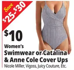 Ocean State Job Lot Women's Swimwear or Catalina & Anne Cole cover ups offer