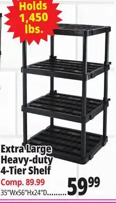 Ocean State Job Lot Extra Large Heavy-duty 4-Tier Shelf offer