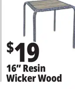 Ocean State Job Lot 16 Resin Wicker Wood offer