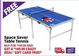 Ocean State Job Lot Space Saver Table Tennis offer