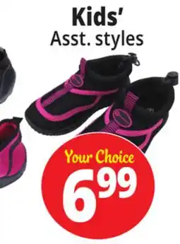 Ocean State Job Lot Kids' Water shoes offer