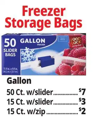 Ocean State Job Lot Freezer Storage Bags offer
