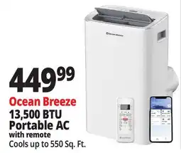 Ocean State Job Lot Ocean Breeze 13,500 BTU Portable AC offer