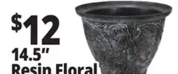 Ocean State Job Lot 14.5 Resin Floral offer
