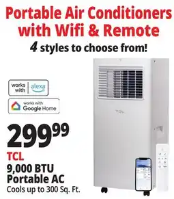 Ocean State Job Lot TCL 9000 BTU Portable AC offer