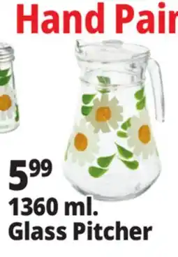 Ocean State Job Lot 1360 ml. Glass Pitcher offer