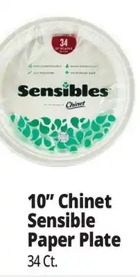 Ocean State Job Lot 10 Chinet Sensible Paper Plate offer