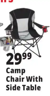Ocean State Job Lot Camp Chair With Side Table offer