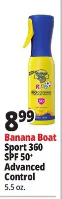 Ocean State Job Lot Banana Boat Sport 360 SPF 50+ Advanced Control offer